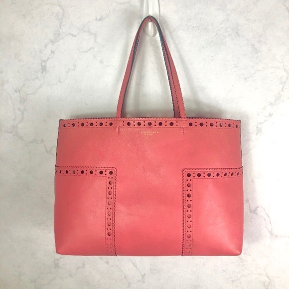 [Tory Burch] Pink Leather Tote & Wristlet - Picture 3 of 8